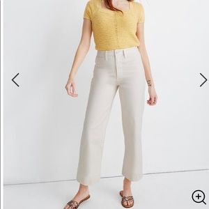 Madewell Emmett slim wide leg crop petite
